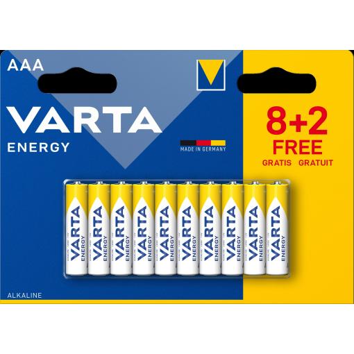 Baterie Varta ENERGY 4103, AAA/R03 alk. B10 cena za balení 10 ks