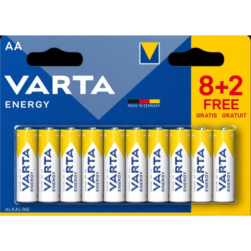 Baterie Varta ENERGY 4106, AA/R06 alk. B10 cena za balení 10 ks