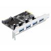Delock Delock PCI Express Card > 4 x USB 3.0 - USB-Adapter karta PCI-Express USB 3.0 PCIe