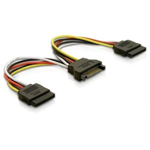 Delock napájecí kabel 0.15 m vícebarevná