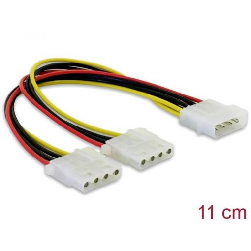 Delock napájecí kabel 0.11 m vícebarevná