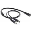 Delock napájecí kabel 0.5 m černá