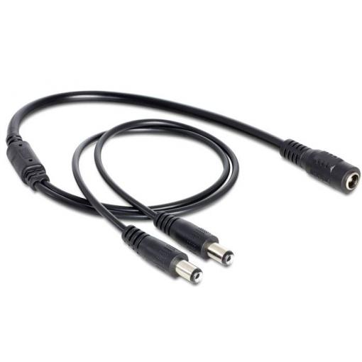 Delock napájecí kabel 0.5 m černá