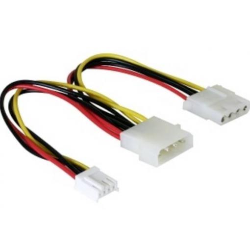 Delock napájecí kabel 0.25 m vícebarevná
