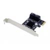 Conceptronic EMRICK 4-Port-SATA-PCIe-Adapter mit SATA-Kabel SATA řadič PCIe
