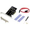 Conceptronic EMRICK 2-in-1-M.2-SSD-PCIe-Adapter SATA AHCI NVMe karta PCI-Express PCIe
