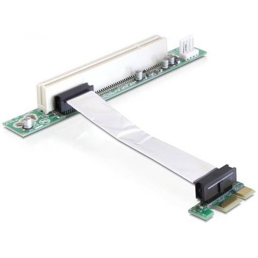 Delock Delock Riser card PCI Express x1 > PCI 32Bit 5 V with flexible cable rozšiřující karta M Key Riser Card PCIe x1