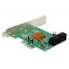 Delock Delock - Speicher-Controller - 4 Sender/Kanal karta PCI-Express PCIe Vhodný pro (SSD): SATA SSD Bootovatelné