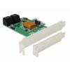 Delock Delock - Speicher-Controller - 4 Sender/Kanal karta PCI-Express PCIe Vhodný pro (SSD): SATA SSD Bootovatelné
