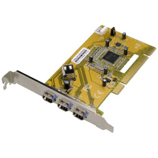 Dawicontrol DC-1394 PCI FireWire Controller 3 porty karta PCI-Express PCI S podporou RAID