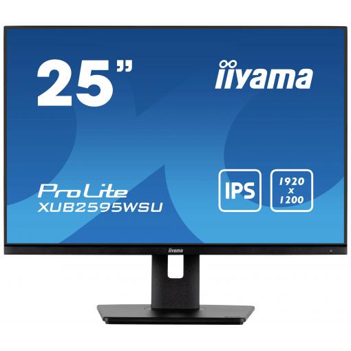 Iiyama Prolite XUB2595WSU-B5 LED monitor 63.5 cm (25 palec)1920 x 1200 Pixel, 16:10, 4 ms, VA LED