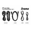 Iiyama 24 WHITE Bonded PCAP dotykový monitor Energetická třída (EEK2021): E (A - G) 60.5 cm (23.8 palec) 1920 x 1080 Pixel 16:9 14 ms HDMI™, DisplayPort, USB