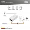 Digitus DN-95132 PoE injektor IEEE 802.3af (12.95 W), IEEE 802.3at (25.5 W), IEEE 802.3bt, IEEE802.3af (15,4 W), IEEE802.3at (30 W)