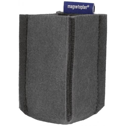 magnetoplan magnetický držák na tužku magnetoTray SMALL (š x v x h) 60 x 100 x 60 mm šedá 1227601