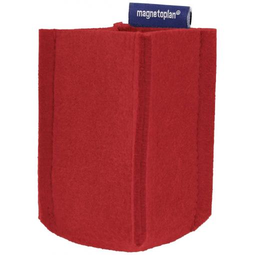 magnetoplan magnetický držák na tužku magnetoTray SMALL (š x v x h) 60 x 100 x 60 mm červená 1227606