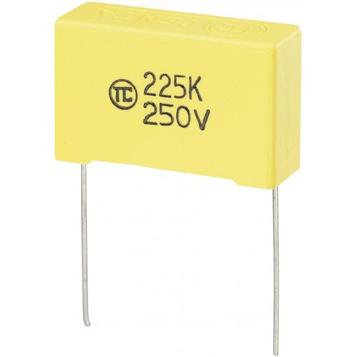 Foliový kondenzátor MKS, 2,2 µF, 250 V, 5 %, 32 x 11 x 20 mm