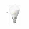 Philips Hue LED žárovka 8719514491106 Energetická třída (EEK2021): F (A - G) Hue White Ambiance Luster E14 5.1 W