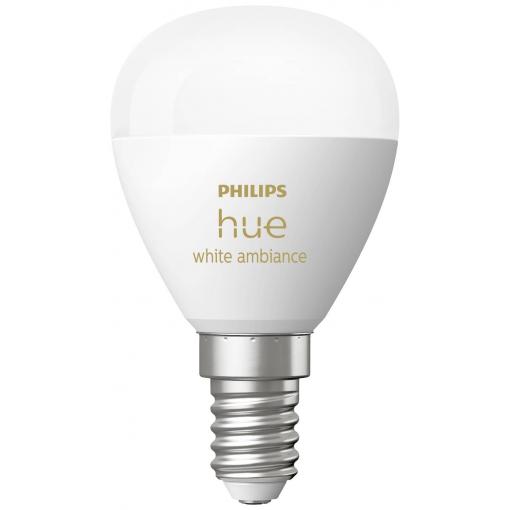 Philips Hue LED žárovka 8719514491106 Energetická třída (EEK2021): F (A - G) Hue White Ambiance Luster E14 5.1 W