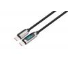 Solight USB-C kabel s displejem, USB-C konektor - USB-C konektor, 100W, 2m - SSC1802