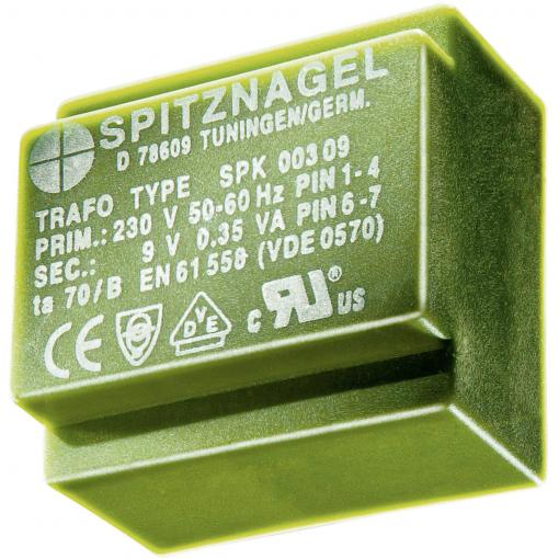Transformátor do DPS Spitznagel El 30/15,5, 230 V/12 V, 183 mA, 2,2 VA
