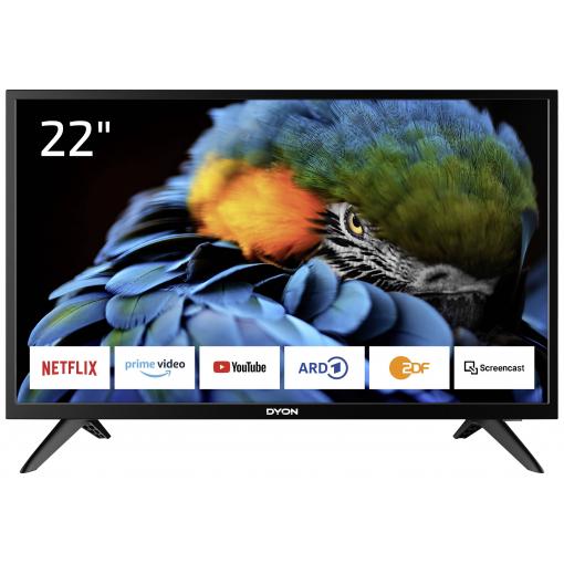 Dyon Smart 22 XT-2 LED TV 55 cm 22 palec Energetická třída (EEK2021) E (A - G) CI+, DVB-C, DVB-S2, DVB-T2, Full HD, Smart TV, WLAN černá