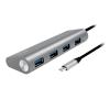 LogiLink UA0309 USB Hub 4 porty USB-A USB 3.1 Gen1 5 GBit/s s konektorem USB C šedá UA0309