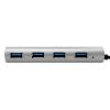 LogiLink UA0309 USB Hub 4 porty USB-A USB 3.1 Gen1 5 GBit/s s konektorem USB C šedá UA0309