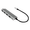 LogiLink UA0309 USB Hub 4 porty USB-A USB 3.1 Gen1 5 GBit/s s konektorem USB C šedá UA0309