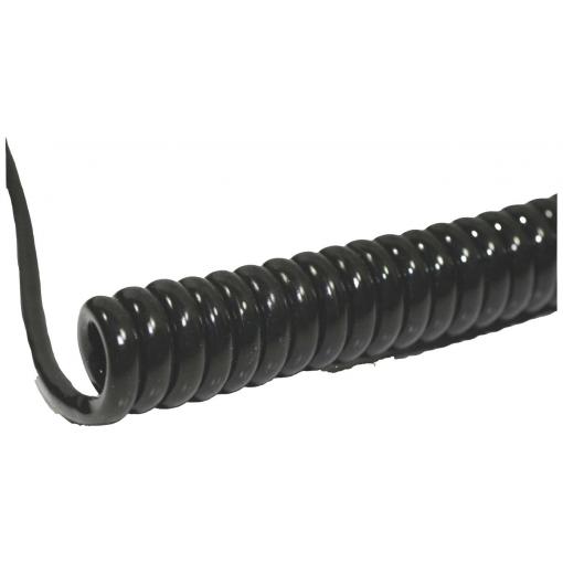 BKL Electronic 1506212 spirálový kabel Li12Y11Y 400 mm / 1600 mm 4 x 0.50 mm² černá 1 ks