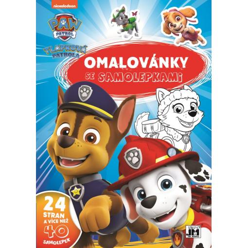 Omalovánky A4 Tlapková patrola se samolepkami