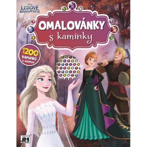Omalovánky s kamínky Ledové království, 12 stran