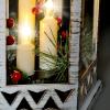 Solight LED vánoční lucerna bílá, 33cm, 3x LED svíčka, 3x AAA - 1V266