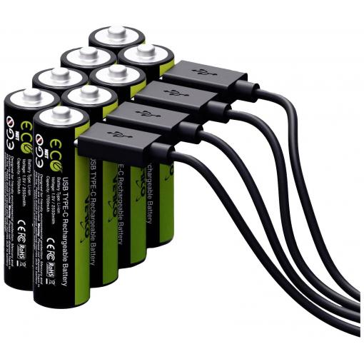 Verico LoopEnergy USB-C USB-C® akumulátor, Li-Ion, 1700 mAh, 1.5 V, 8 ks