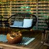 Solight LED venkovní vánoční řetěz, 100LED, 10m, 3m přívod, 8 funkcí, IP44, 3x AA, teplá bílá - 1V57-WW