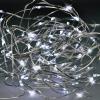 Solight vánoční řetěz stříbrný, 30x mini LED, 3m, 3 x AA, studené světlo - 1V55-W