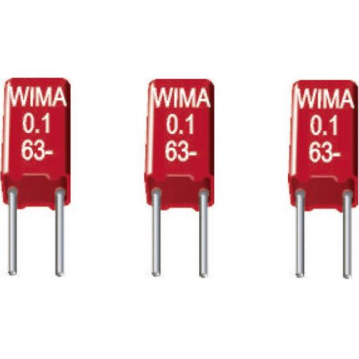 Wima MKS 02 1uF 10% 50V RM2,5 1 ks fóliový kondenzátor MKS radiální 1 µF 50 V/DC 10 % 2.5 mm (d x š x v) 4.6 x 5.5 x 10 mm