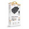 Chytrá síťová nabíječka ALIGATOR 2.4A, 2xUSB, smart IC, černá, USB-C kabel 2A