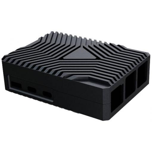 Joy-it RB-AlucaseP5-09 SBC skříň Vhodné pro (vývojové sady): Raspberry Pi® včetně pasivního chladiče černá