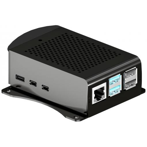 Joy-it RB-AlucaseP5-06B SBC skříň Vhodné pro (vývojové sady): Raspberry Pi® včetně upevňovacích jazýčků černá