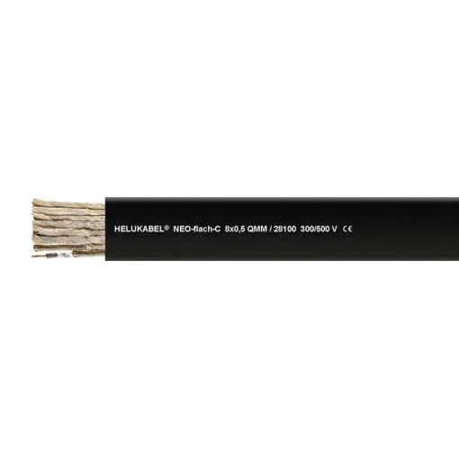 HELU 28100-500 plochý kabel 8 G 1.5 mm², 500 m, černá