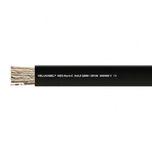 HELU 28101-500 plochý kabel 12 G 1.5 mm², 500 m, černá