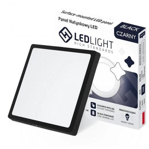 Podhledové LED svítidlo 18 W, 210×210 mm, 4000 K, přisazené