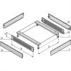 nVent SCHROFF 23130170 19 palec boční panel síťové skříně uzavřené Vhodné pro hloubku skříně: 800 mm