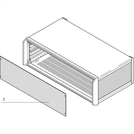 nVent SCHROFF 20850136 Přední panel 4 ks