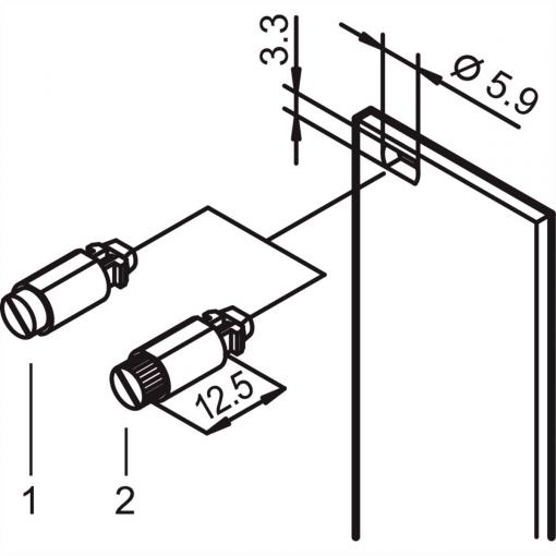 nVent SCHROFF 21101847 19 palec montážní materiál šedá
