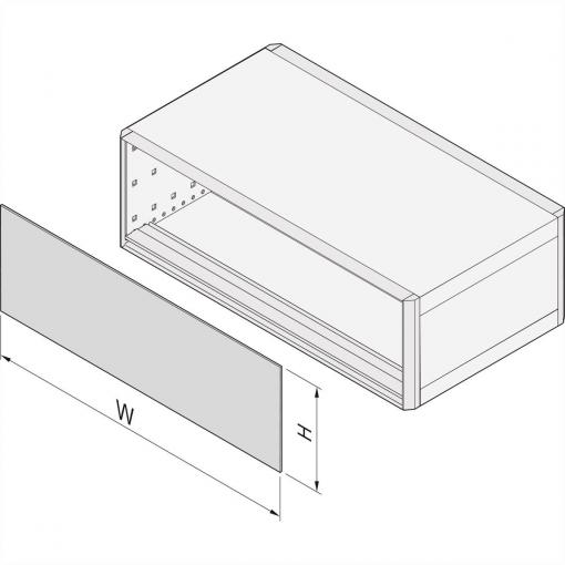 nVent SCHROFF 24572606 Přední panel 1 ks