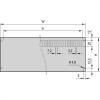 nVent SCHROFF 24576148 zadní panel 4 ks