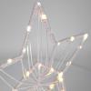 Solight LED vánoční hvězda stolní, pletená, 35x LED, 2x AAA - 1V268