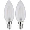 Paulmann 28636 LED Energetická třída (EEK2021) G (A - G) E14 3 W teplá bílá (Ø x v) 35 mm x 98 mm 2 ks