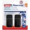 tesa Black Hooks L Lepicí háček PowerStrips, hranatý (š x v) 20 mm x 50 mm černá Množství: 2 ks